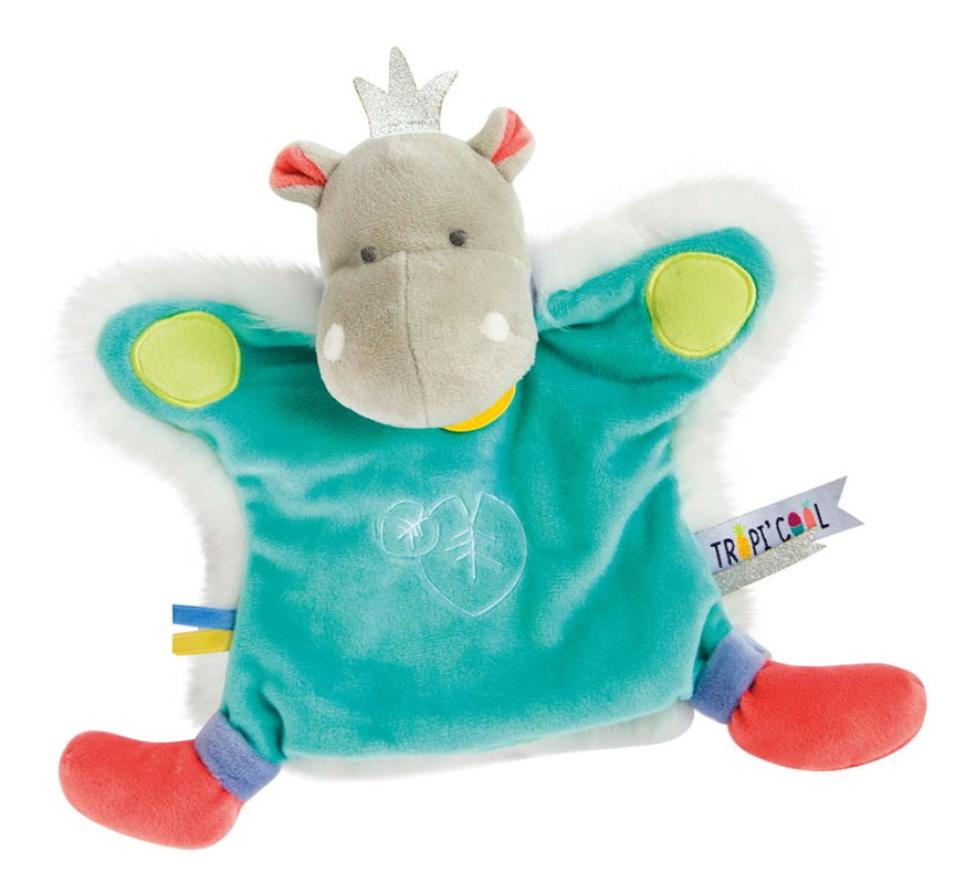  tropicool handpuppet hippo green 